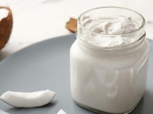 Coconut Meat Pure inside a glass jar