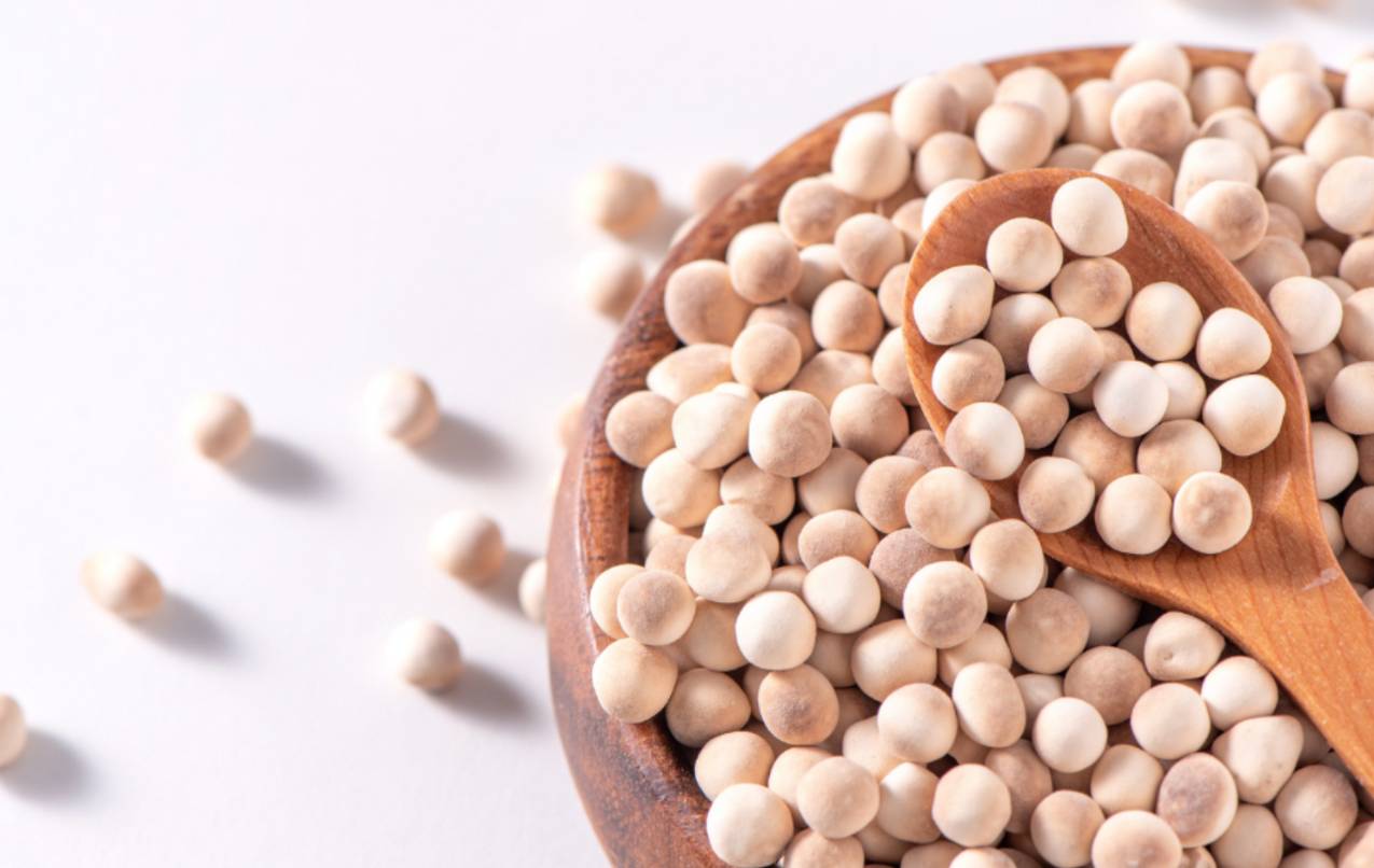 Tapioca pearls in a brown bowl