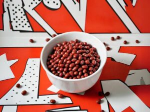 Adzuki Beans in a white bowl