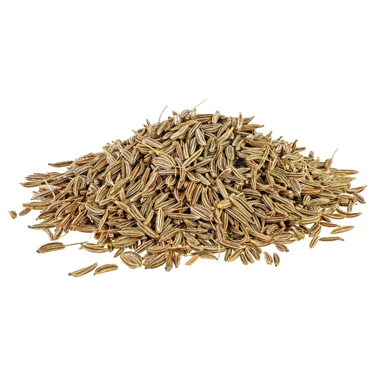 Cumin Seeds in a heap.