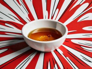 Agave Syrup in a white bowl