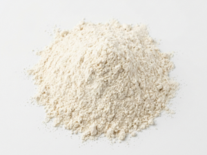 Cassava Flour placer on top of a white board