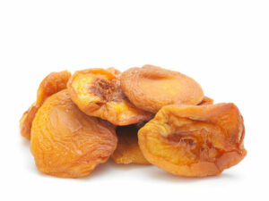 Dried peach chunks