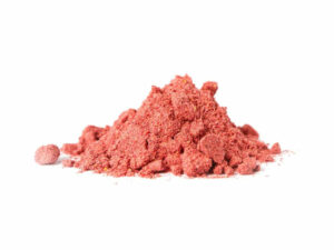 Pink powder in a heap.