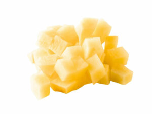 Dices of yellow jackfruit in a heap