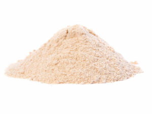 Light orange powder heap.