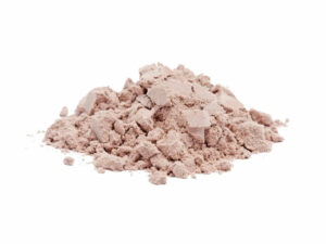 Fine, light brown powder in a heap.