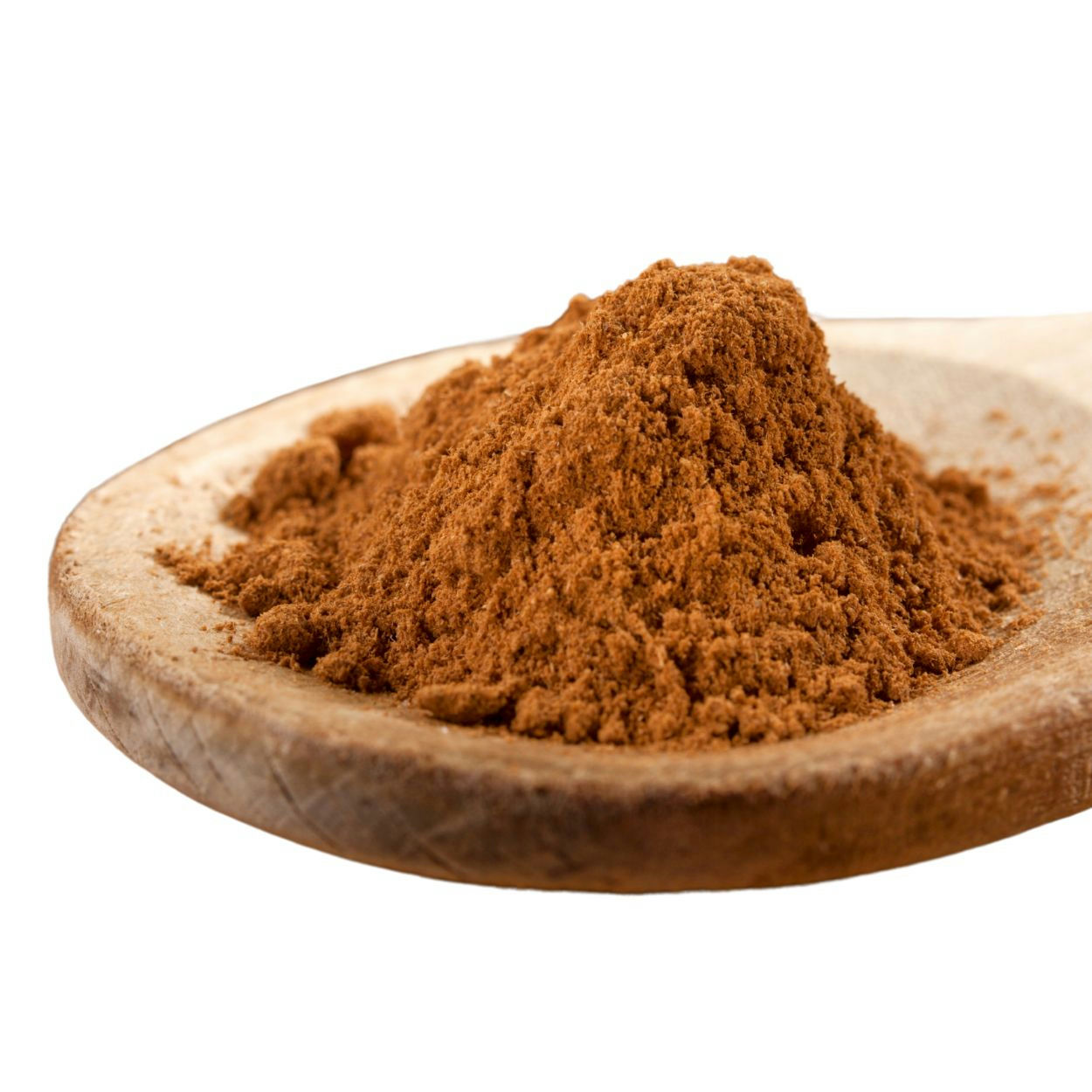 Reddish brown powder in a heap.
