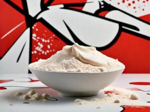 pea protein on a white bowl