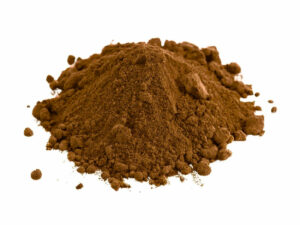 Brown powder in a heap.