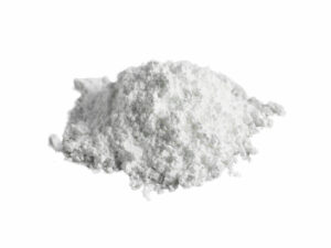 white powder in a heap.