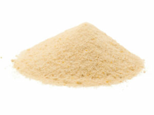 Golden powder in a heap.