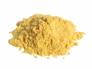 Heap of an orange powder.