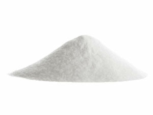 White powder in a triangular heap.