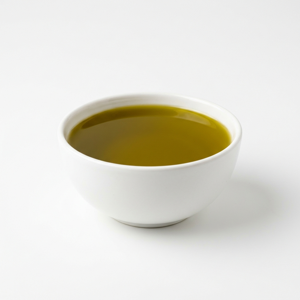 Avocado Oil on a white ceramic bowl
