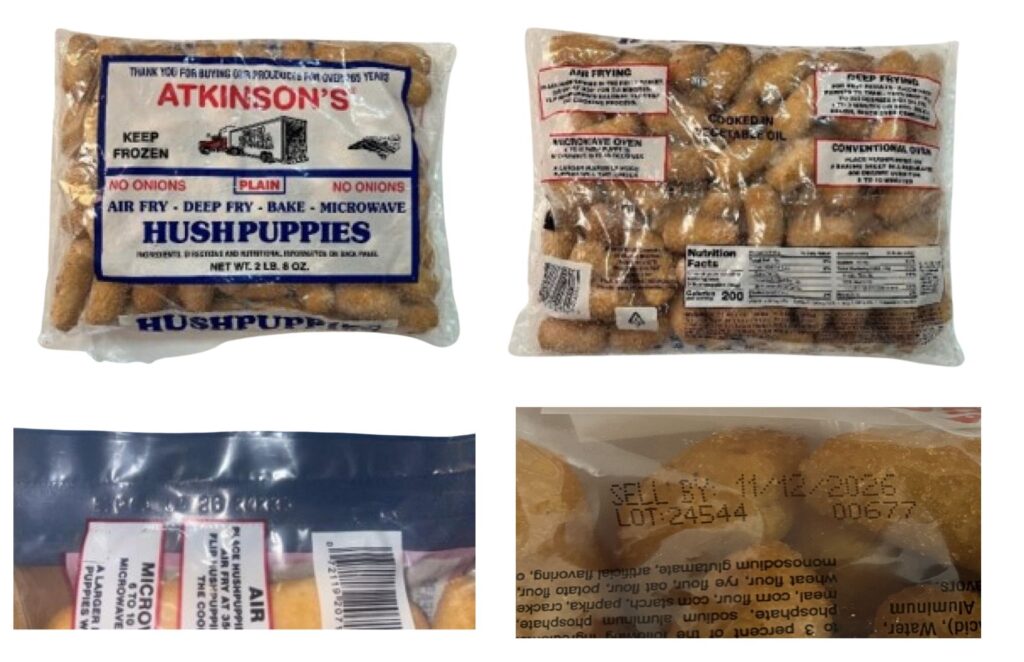 Atkinsons Hushpuppies with onions (recalled product) 