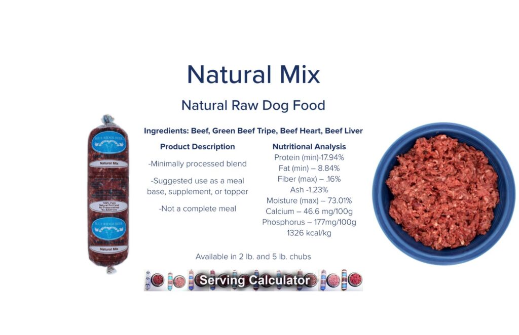 Blue Ridge Beef Natural Mix Product