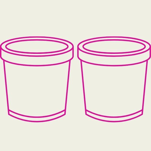 Containers with Snap on Lids