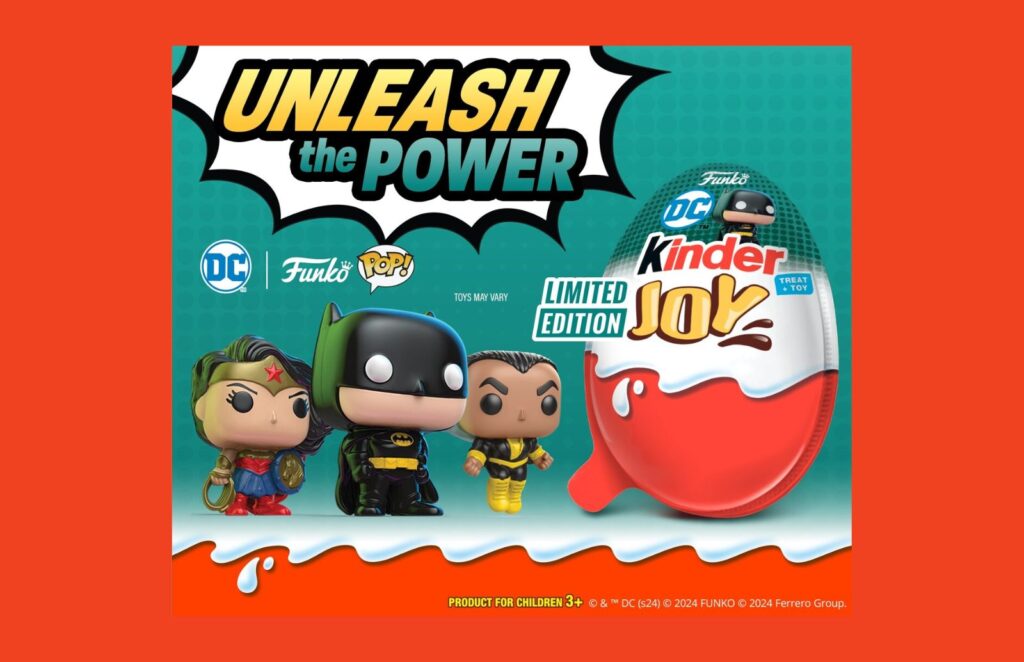 Kinder Joy Dc Funko collaboration