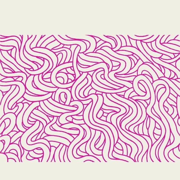 Plastic Wrapped Noodle Blocks Pink