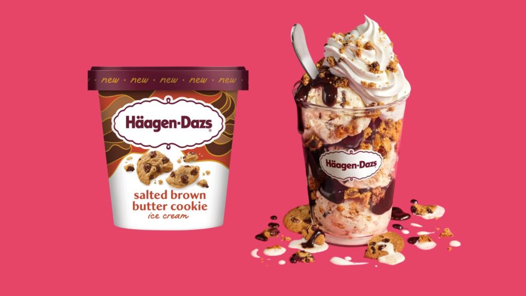 Häagen Dazs® New Salted Brown Butter Cookie Dazzler