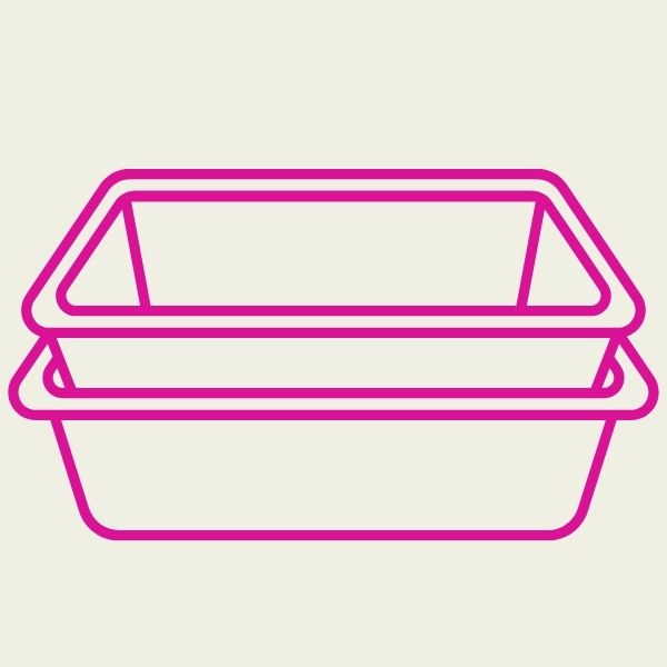 Plastic Tray Pink