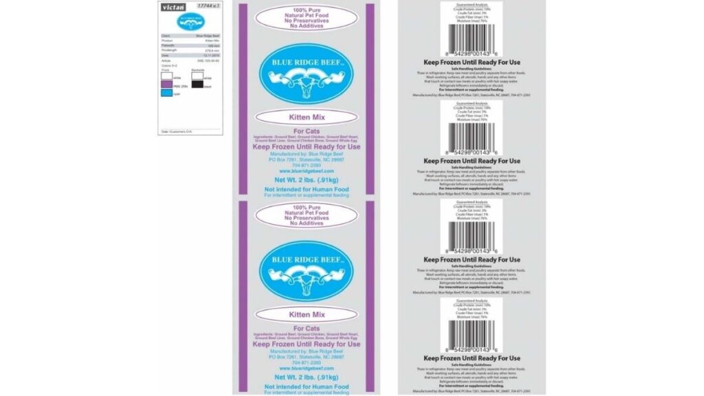 Blue Ridge Beef Recalled product