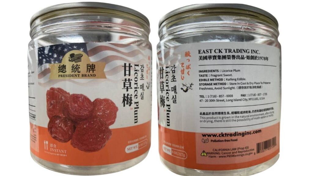 East CK Trading, Inc. President Brand Licorice Plum (8 oz bottle)