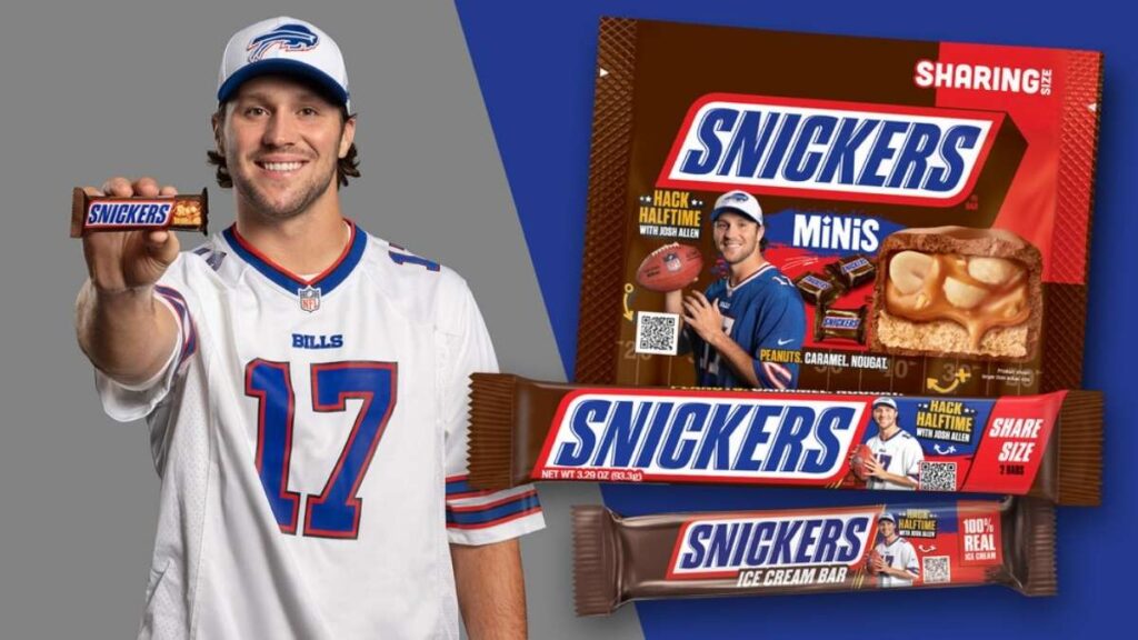 Snickers and Josh Allen collab