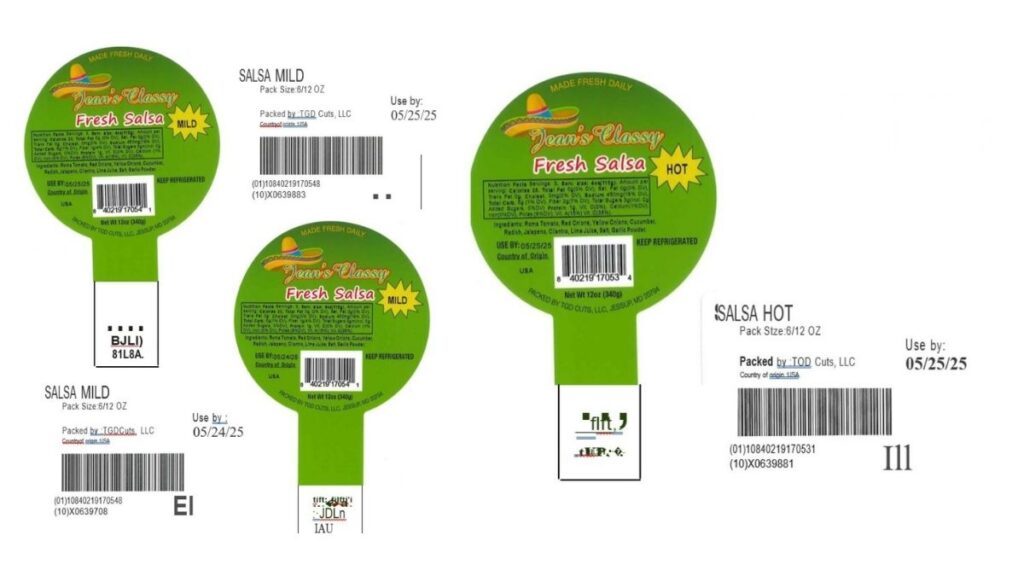 TGD Cuts Salsa, salads, and fresh cut cucumber trays