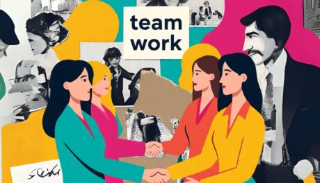 An image of a business team collaborating