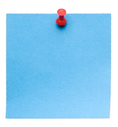 blue postit