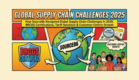 An image representing global supply chain challenges 2025