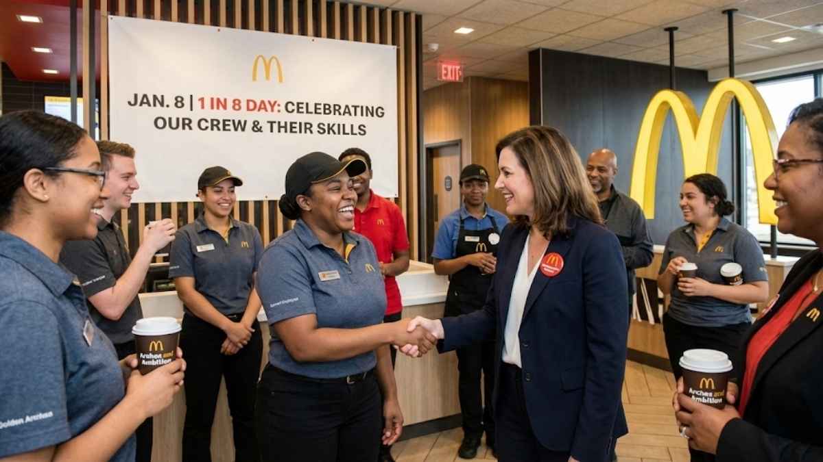 McDonald’s Celebrates Workforce with First-Ever “1 in 8 Day” on January 8