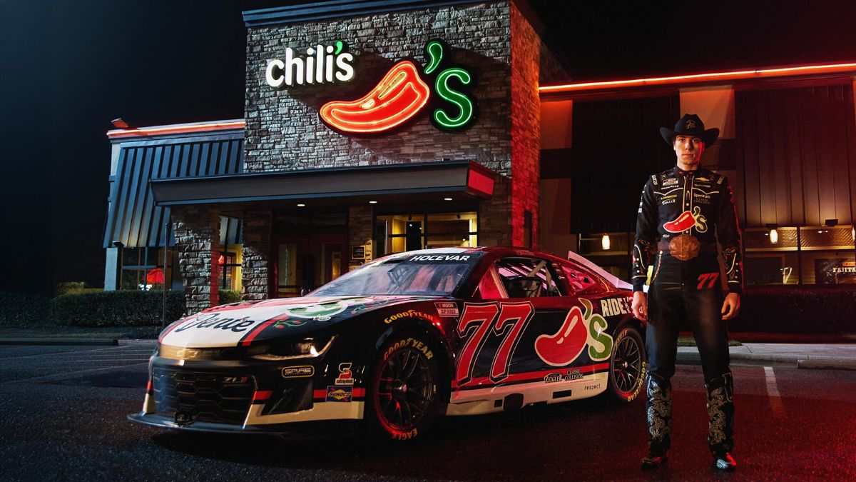 Chili’s Returns to NASCAR With Ride the ’Dente Campaign, Updated No. 77 Car Design