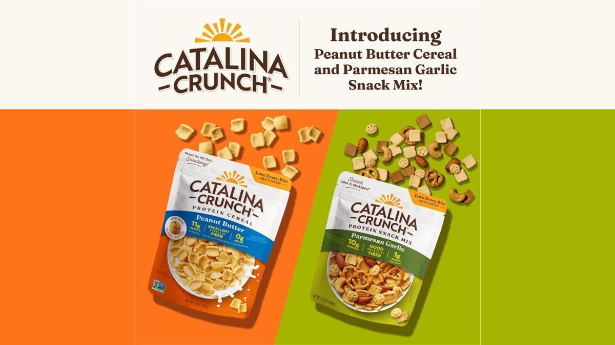 Catalina Snacks Adds Peanut Butter Protein Cereal, Parmesan Garlic Snack Mix