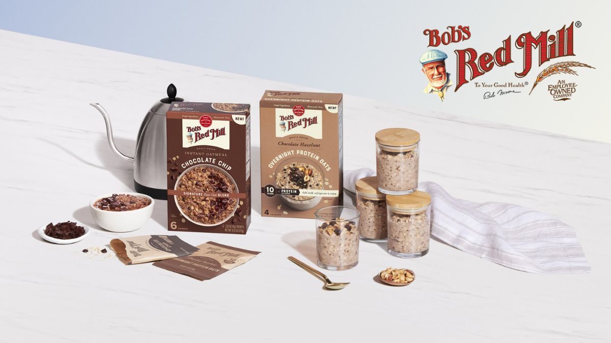 Bob’s Red Mill Debuts Chocolate Chip Instant Oatmeal, Chocolate Hazelnut Overnight Protein Oats at Expo West 2026