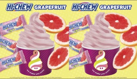 HI-CHEW grapefruit frozen yogurt flavor at Menchie’s locations, limited-time seasonal collaboration