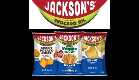 Jackson’s avocado oil variety snack packs displayed at Expo West 2026 booth, retail-ready bulk packaging for wholesale distribution