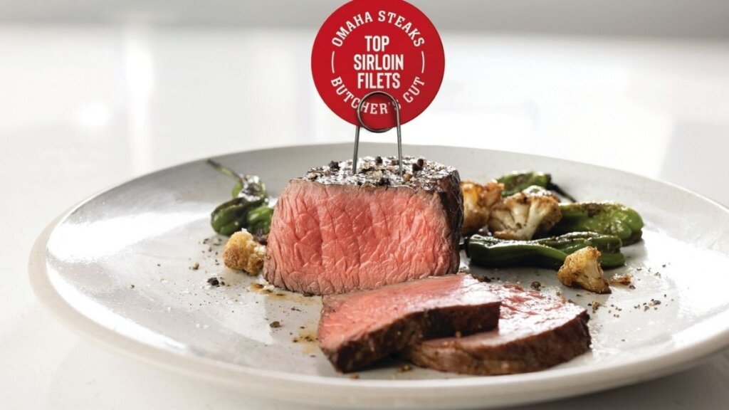 Omaha Steaks USDA Certified Tender Top Sirloin Filet, aged 35 days, available in 5 oz., 6 oz., and 7 oz. individually sealed sizes, launched April 2026