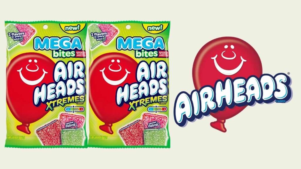 Airheads candy brand celebrating 40 years since its 1986 launch in Erlanger, Kentucky by Perfetti Van Melle, featuring the new Xtremes Mega Bites product rolling out nationwide in winter 2026