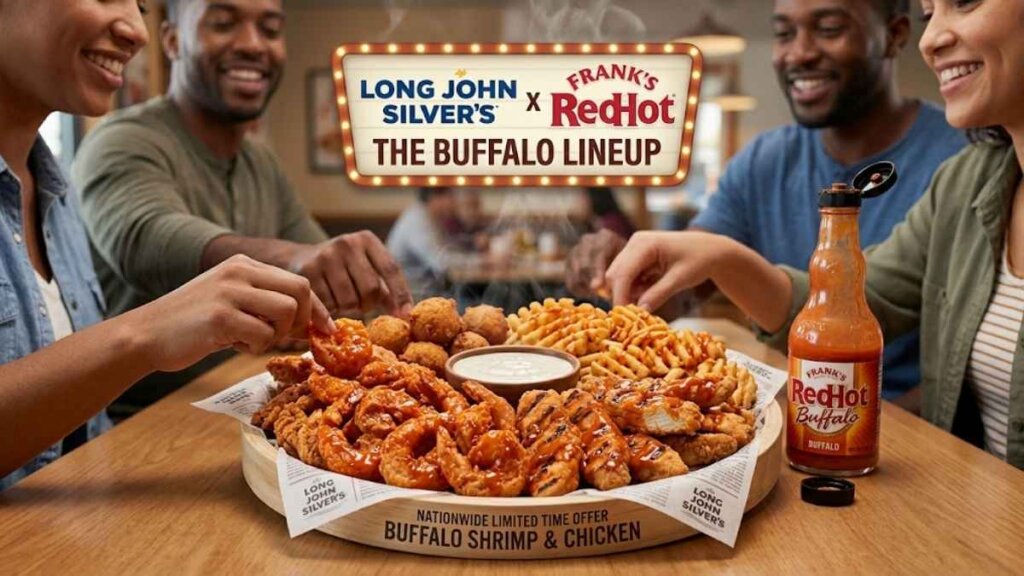 Long John Silver's Frank's Red Hot lineup
