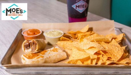 Moe’s Burrito Dippers snack item with queso and sauces, fast-casual menu innovation for retail ready and private label trends