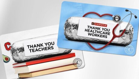 Chipotle burrito bowl promotion for teachers and healthcare workers highlighting bulk sourcing and retail ready food trends