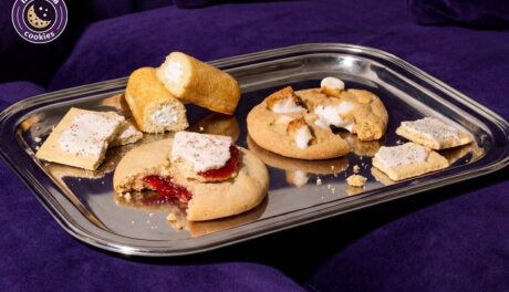 Insomnia Cookies 4/20 limited-edition munchie cookies with Hostess Twinkies topping, retail-ready dessert innovation
