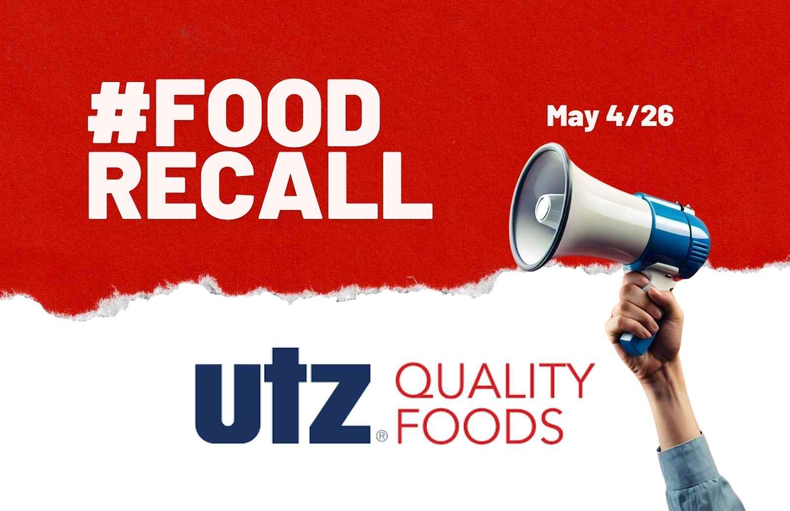 Utz Recalls Certain Zapp’s and Dirty Potato Chips Over Potential Salmonella Contamination