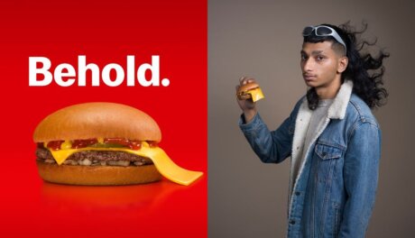 McDonald’s mulleted cheeseburger with extra cheese slice, viral product highlighting QSR innovation and supplier R&D trends