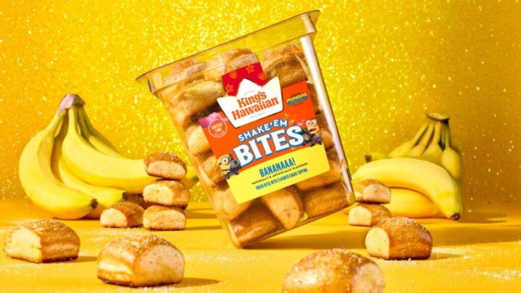 KING’S HAWAIIAN ANNOUNCES PARTNERSHIP & NEW LIMITED EDITION SHAKE ‘EM” BANANA BITES WITH ILLUMINATION’S MINIONS & MONSTERS