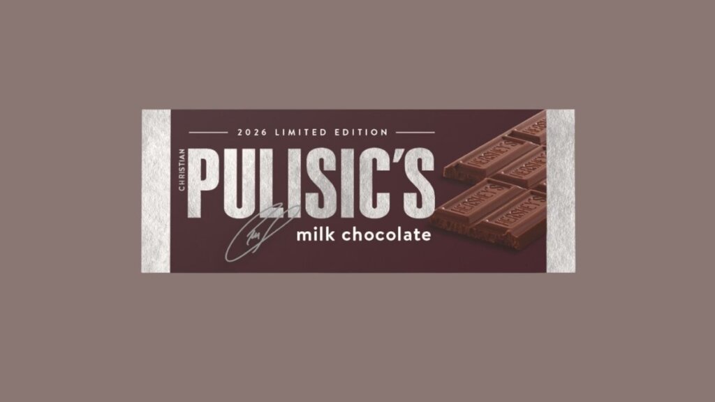Limited-edition PULISIC’S Milk Chocolate Bars, available to fans through summer giveaways