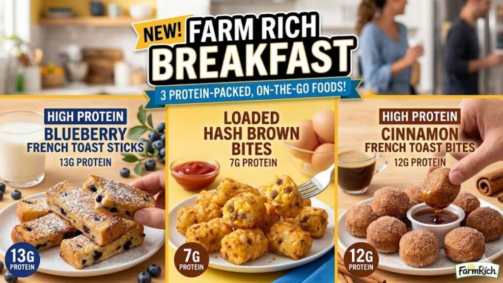 Farm Rich is helping consumers upgrade the most important meal of the day with three new craveable, protein-packed foods that are ready in minutes